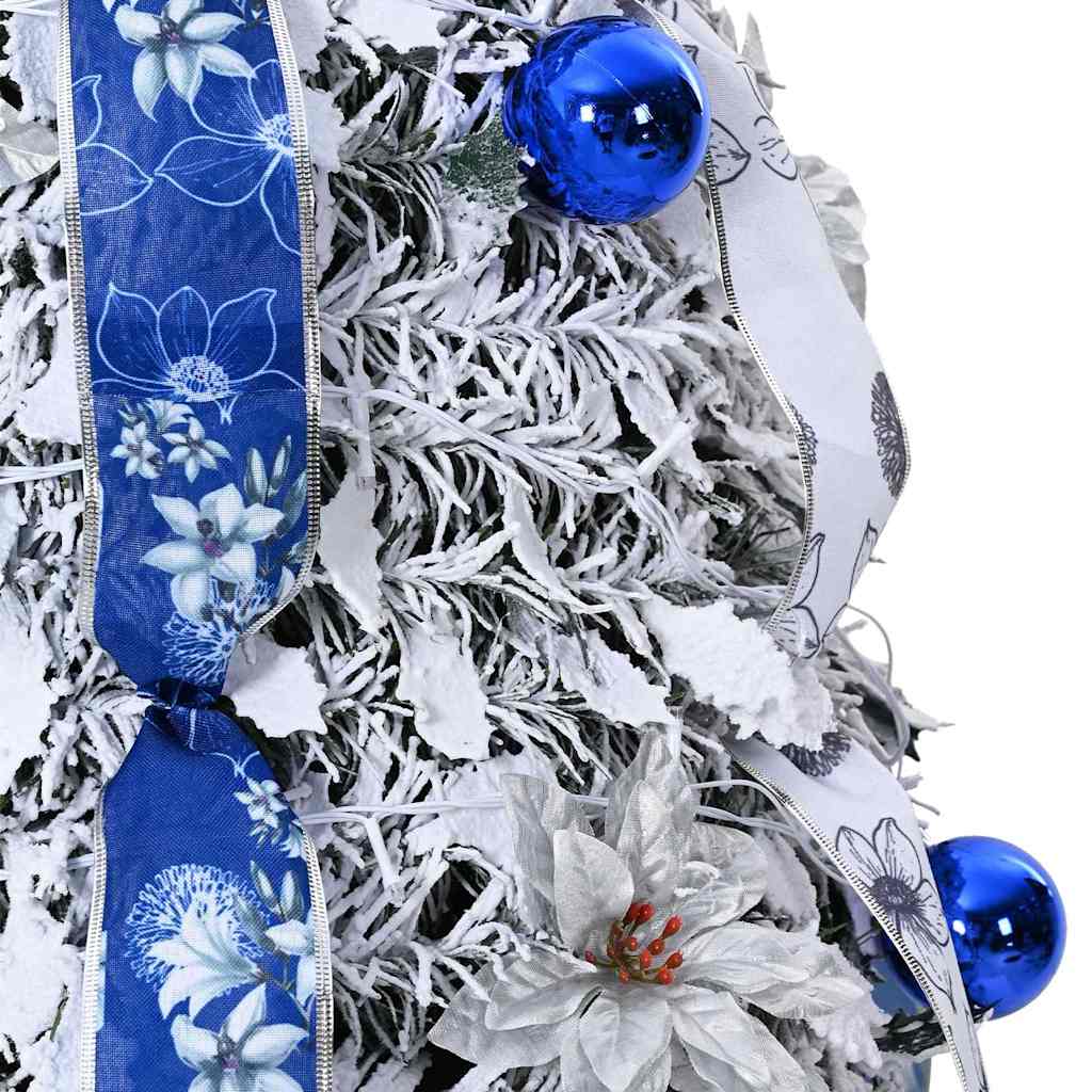 vidaXL Künstlicher Weihnachtsbaum mit 50 LEDs Weiß 120 cm PVC