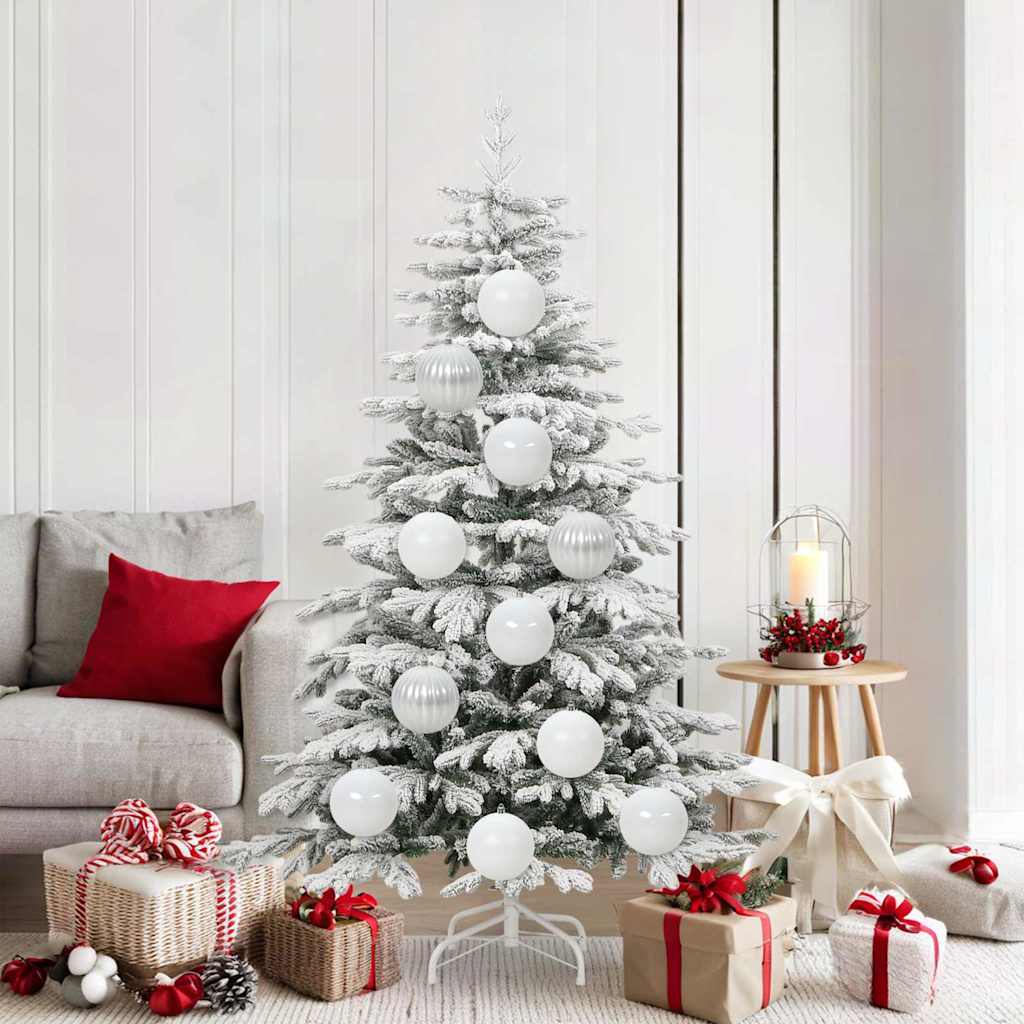 vidaXL Weihnachtsbaumkugel Set XL 15 pcs Rot Kunststoff