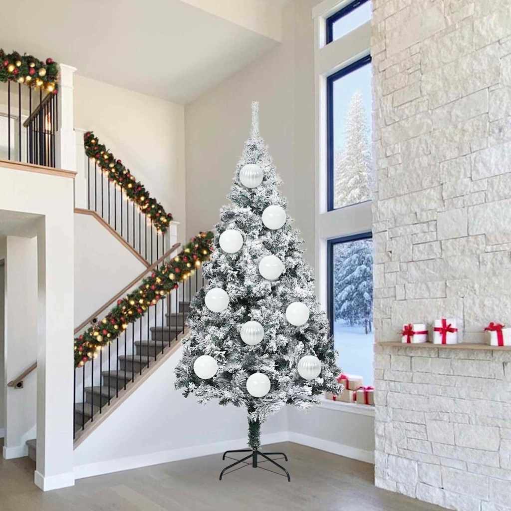 vidaXL Weihnachtsbaumkugel Set XL 15 pcs Rot Kunststoff