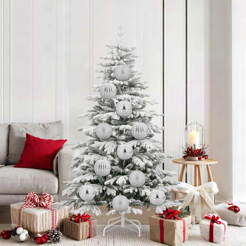 vidaXL Weihnachtsbaumkugel Set XL 15 pcs Rot Kunststoff