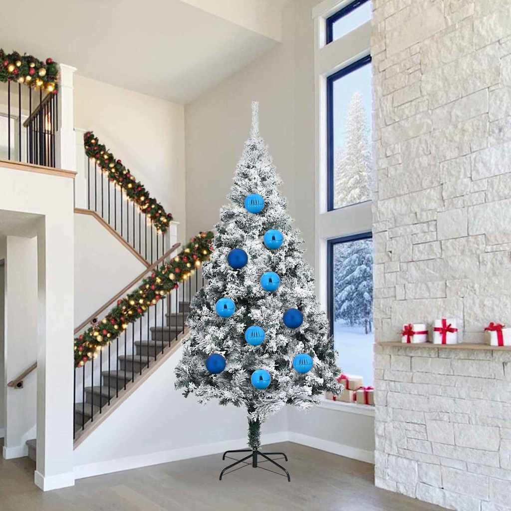 vidaXL Weihnachtsbaumkugel Set XL 15 pcs Rot Kunststoff