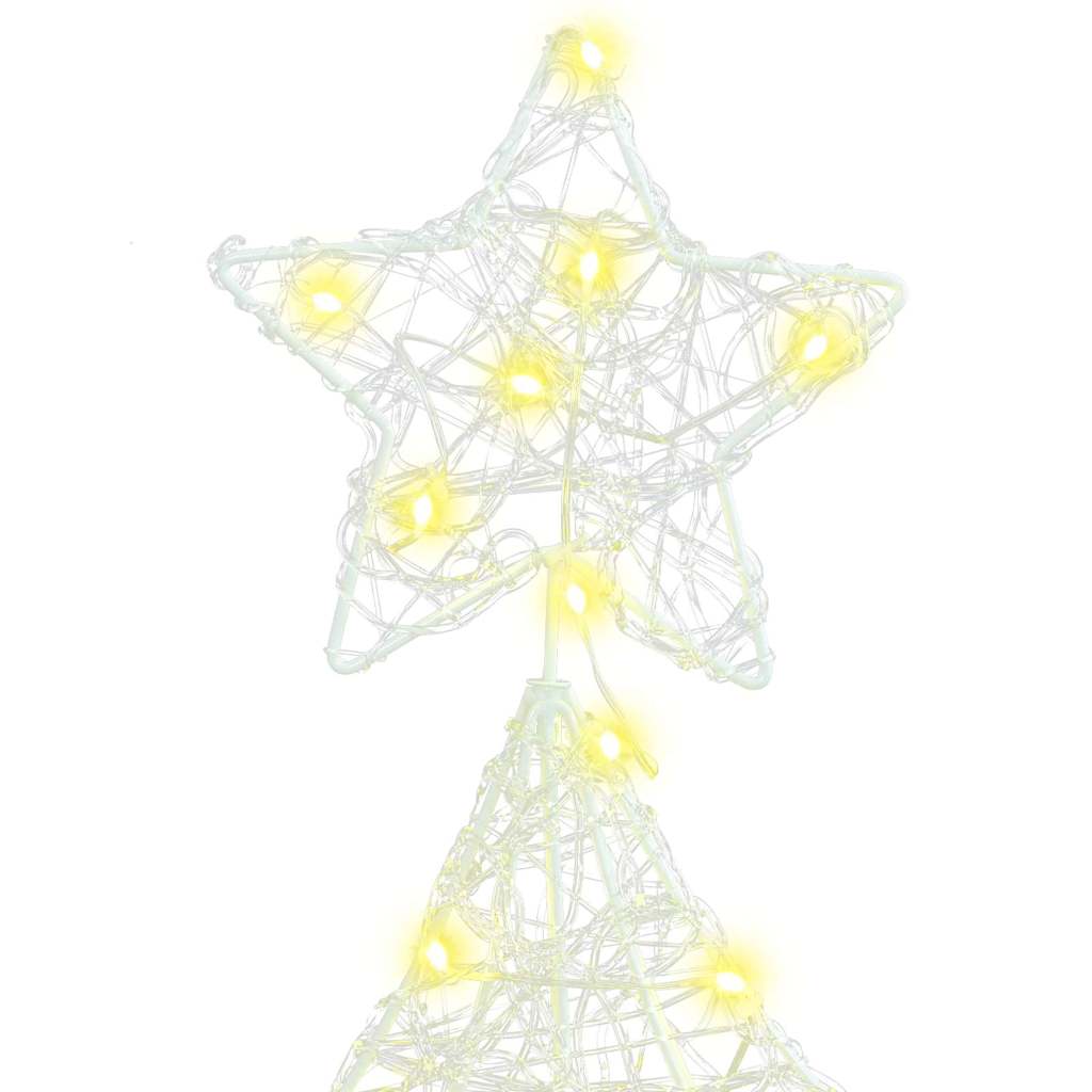 vidaXL Weihnachtsbaum mit 100 LEDs Warmweiß 120 cm Acryl