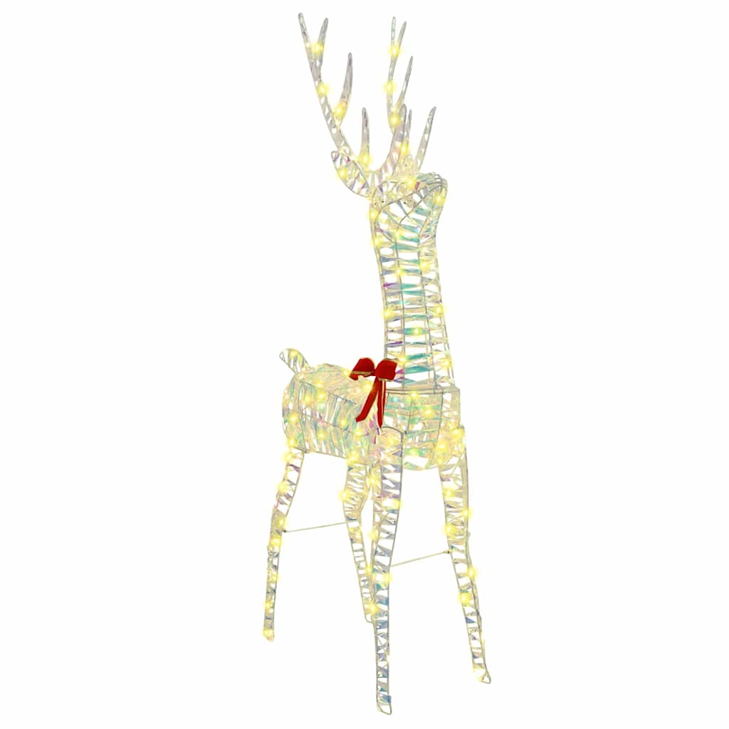 vidaXL 3D Rentier mit 140 LEDs Warmweiß 128 cm PET