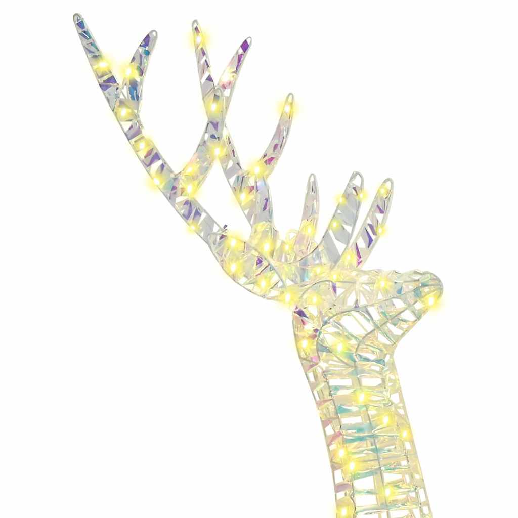 vidaXL 3D Rentier mit 140 LEDs Warmweiß 128 cm PET