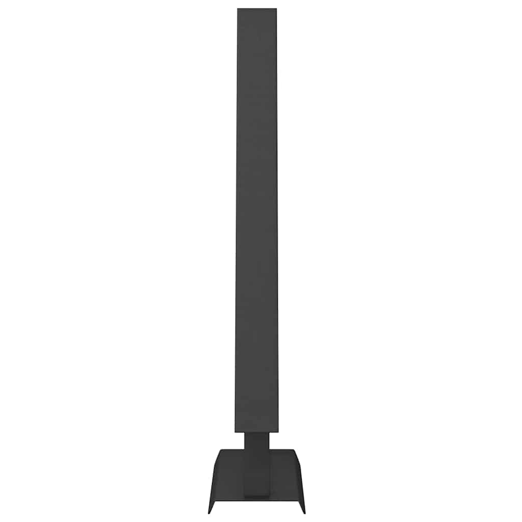 vidaXL Metall Weihnachtsbaum mit Ständer Schwarz 60 cm Stahl