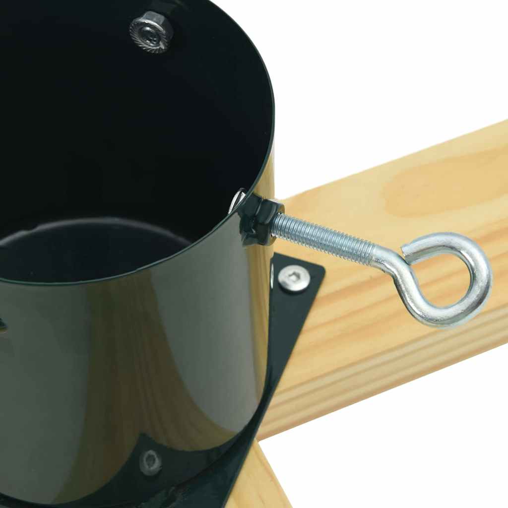 vidaXL Weihnachtsbaumständer Grün 50 x 50 x 16 cm Massives Kiefernholz