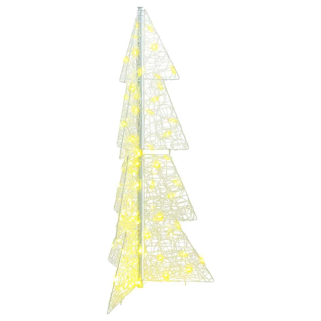 vidaXL Weihnachtsbaum mit 100 LEDs Warmes Weiß 120 cm Acryl