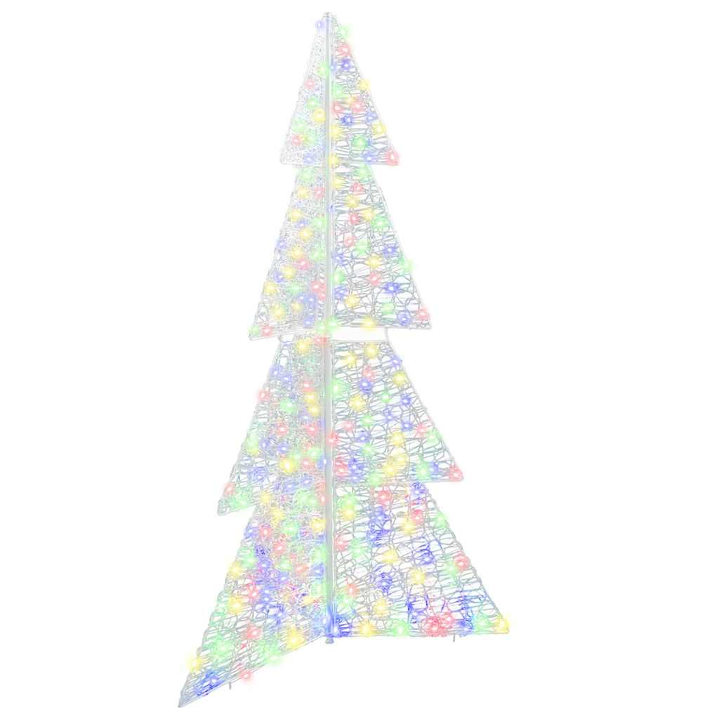 vidaXL Weihnachtsbaum mit 100 LEDs Warmes Weiß 120 cm Acryl