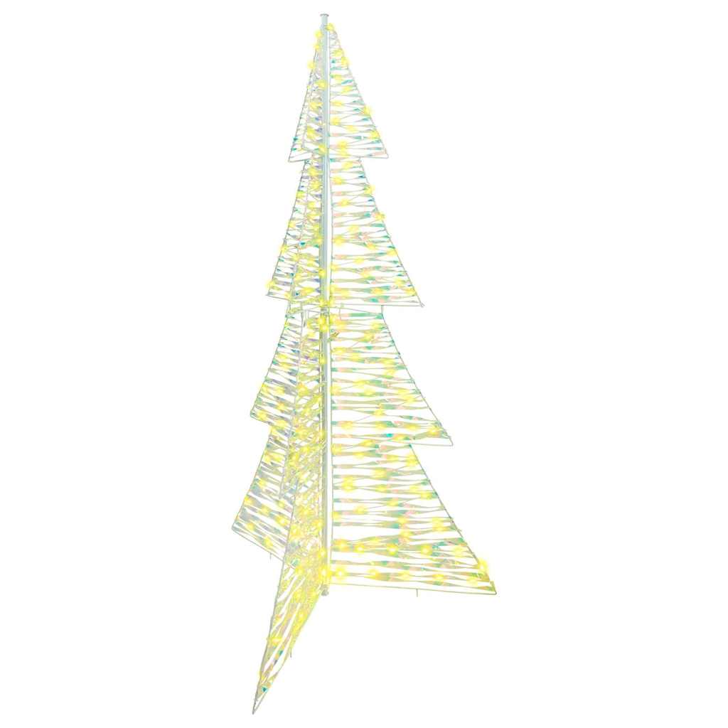 vidaXL Weihnachtsbaum mit 100 LEDs Warmes Weiß 120 cm PET