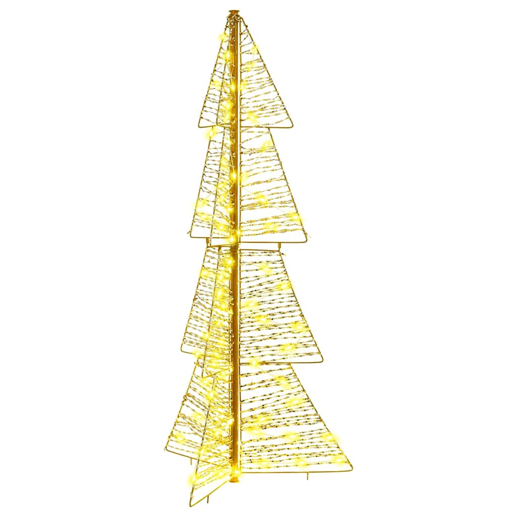 vidaXL Weihnachtsbaum mit 100 LEDs Warmes Weiß 120 cm PET