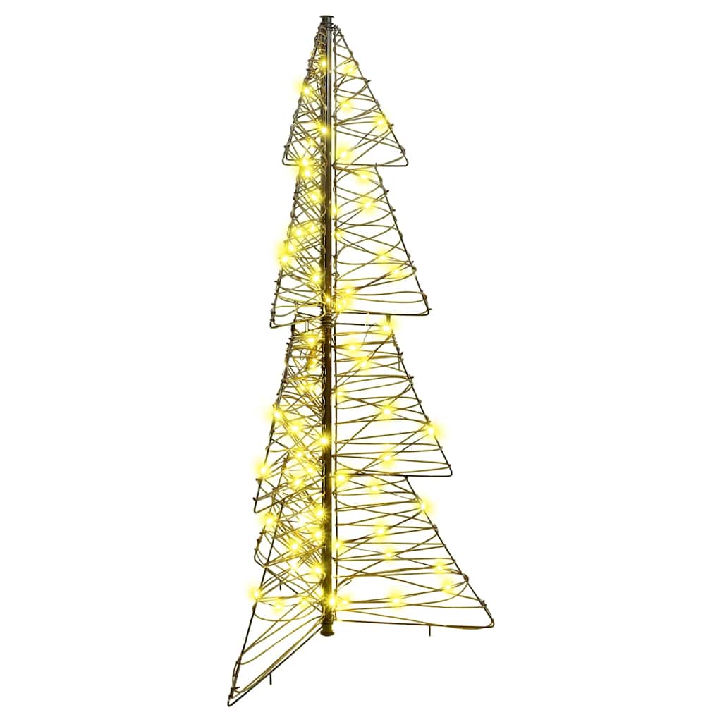 vidaXL Weihnachtsbaum mit 100 LEDs Warmes Weiß 120 cm PET