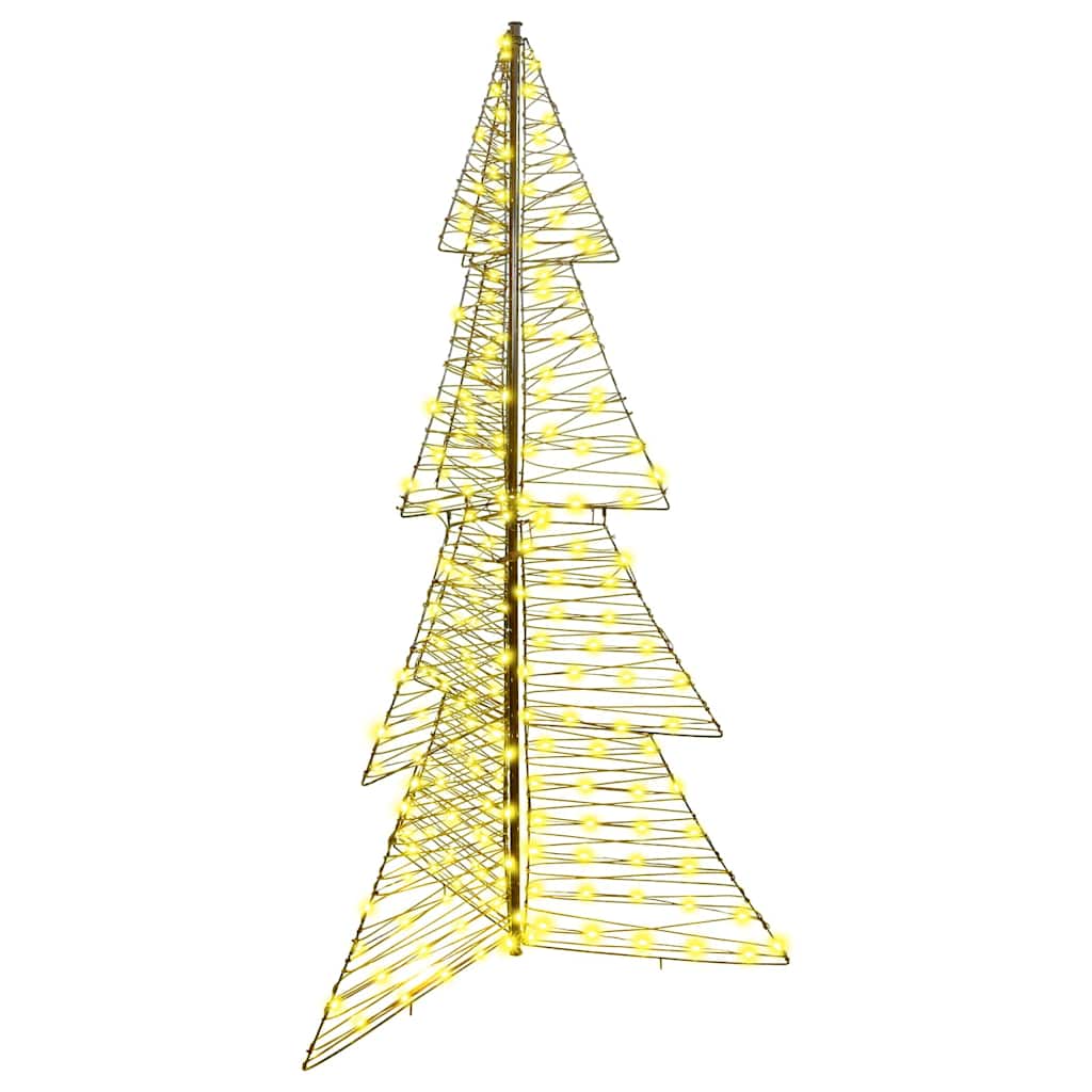 vidaXL Weihnachtsbaum mit 100 LEDs Warmes Weiß 120 cm PET