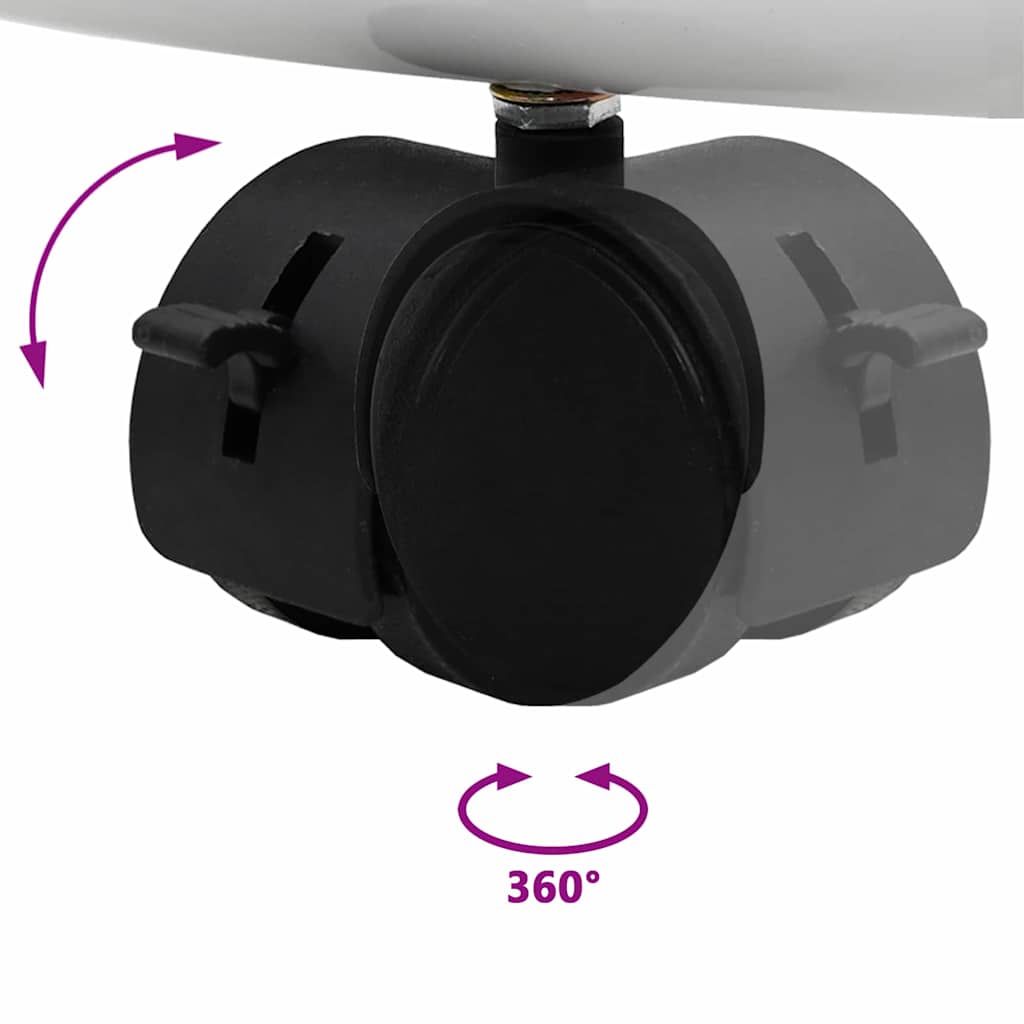 vidaXL Magnetisches Whiteboard Grau und Weiß 62 x 62,5 x 197 cm EPS