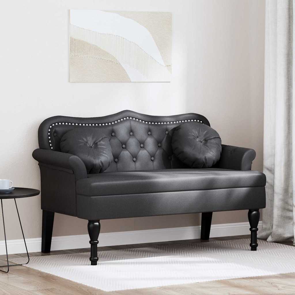 vidaXL Chesterfield Bench Creme 120,5 x 65 x 75 cm Kunstleder
