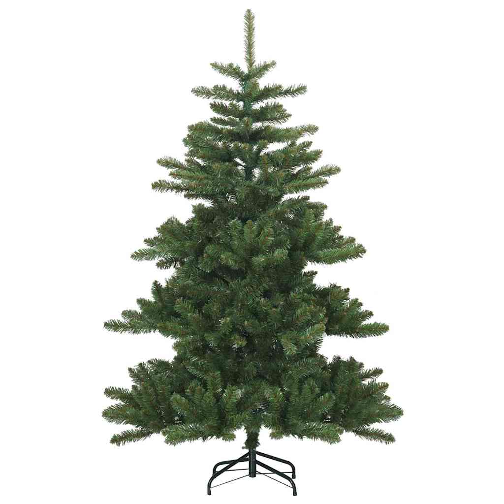 vidaXL Künstlicher klappbarer Weihnachtsbaum Grün 150 cm PVC, Stahl
