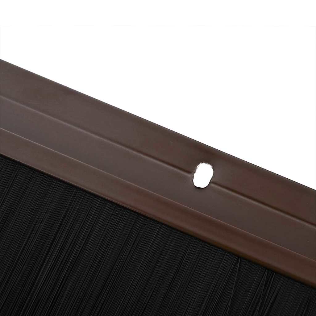 vidaXL Aufsteck Türbürstendichtungen 2 pcs Braun 100 cm