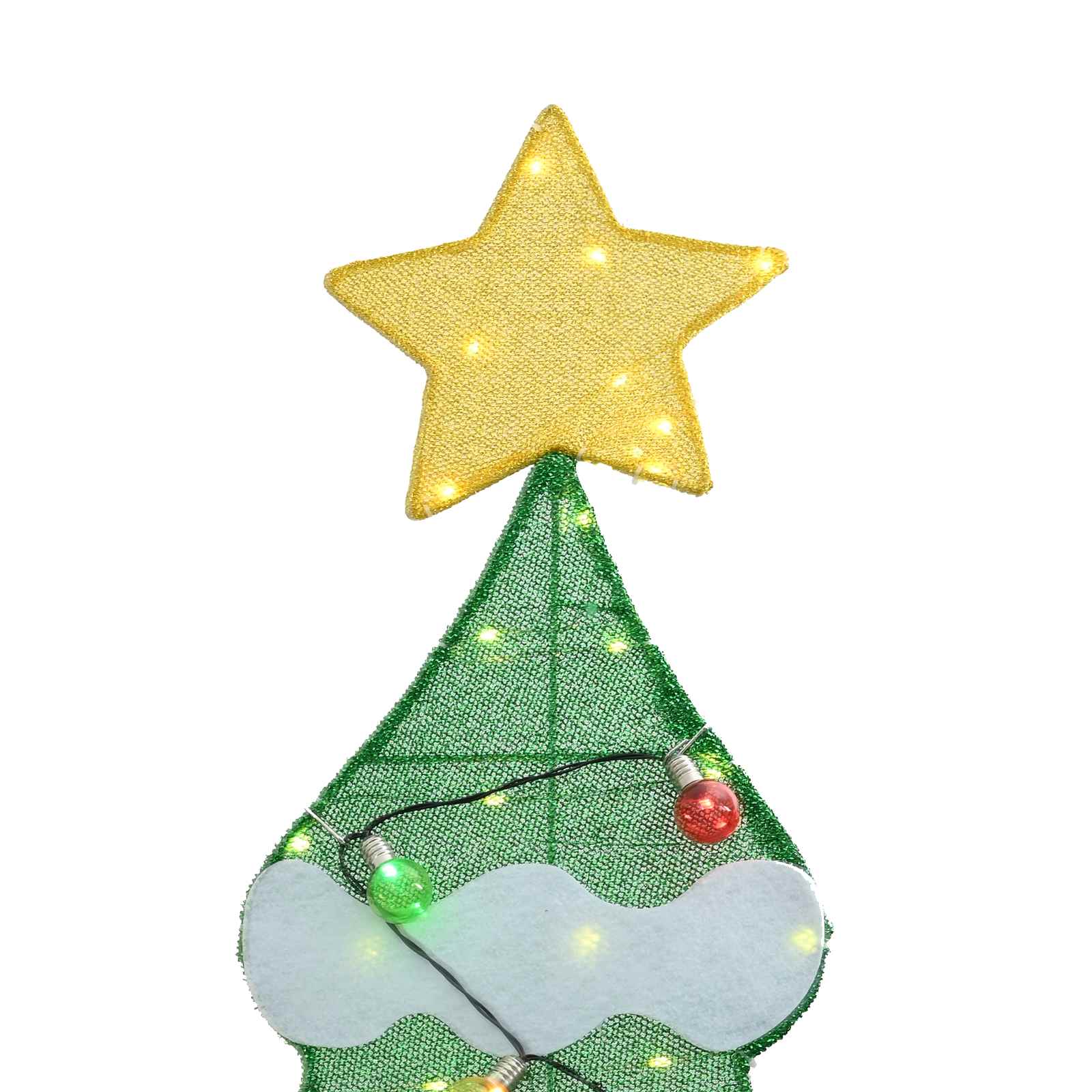 vidaXL Beleuchteter Weihnachtsbaum mit 3 Geschenkboxen 2D Warm Weiß