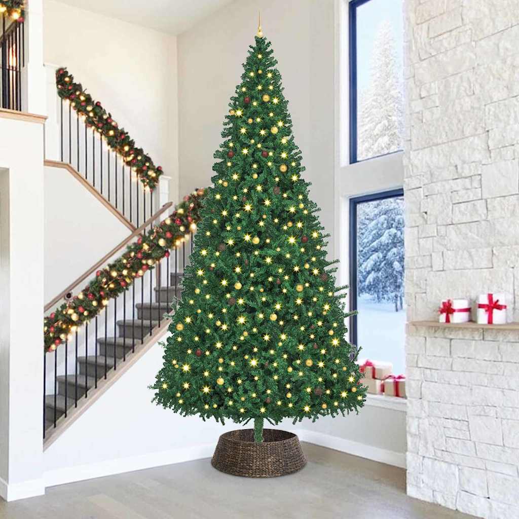 vidaXL Weihnachtsbaumkragen Braun 60 x 60 x 22 cm Wasserhyazinthe