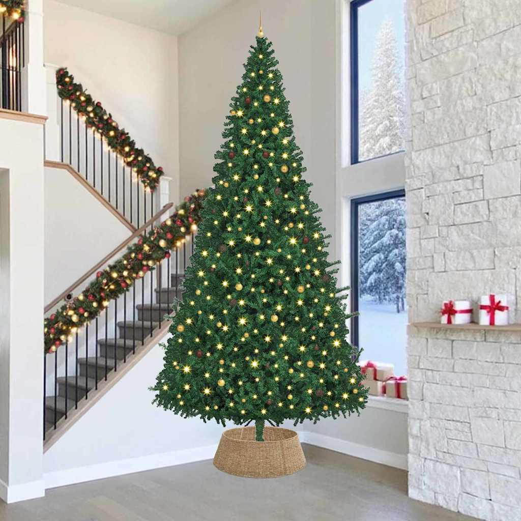 vidaXL Weihnachtsbaumkragen Braun 90 x 90 x 28 cm das Seegras