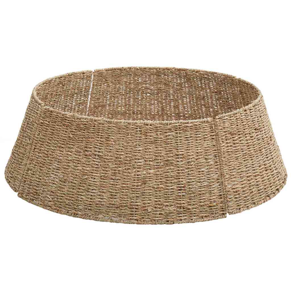 vidaXL Weihnachtsbaumkragen Braun 90 x 90 x 28 cm das Seegras