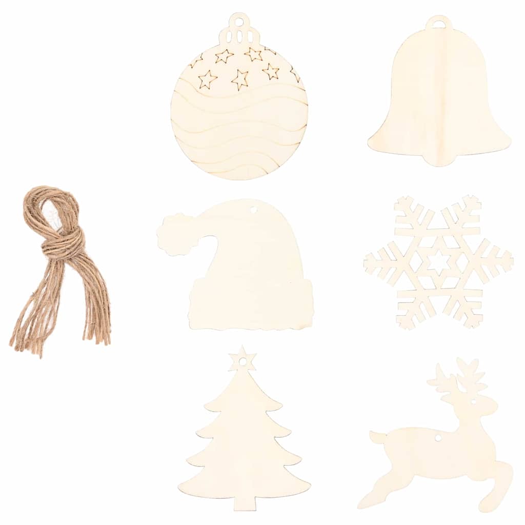 vidaXL Weihnachtsbaum mit 30 LEDs Natur 90 cm Massives Eschenholz