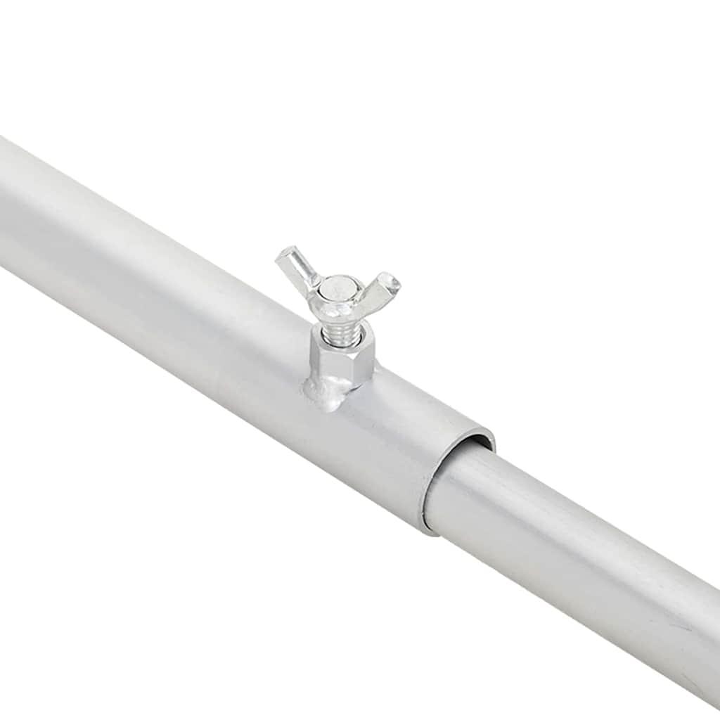 vidaXL geeignet für flache Planenhalterung 2 pcs Silber 100-145 cm