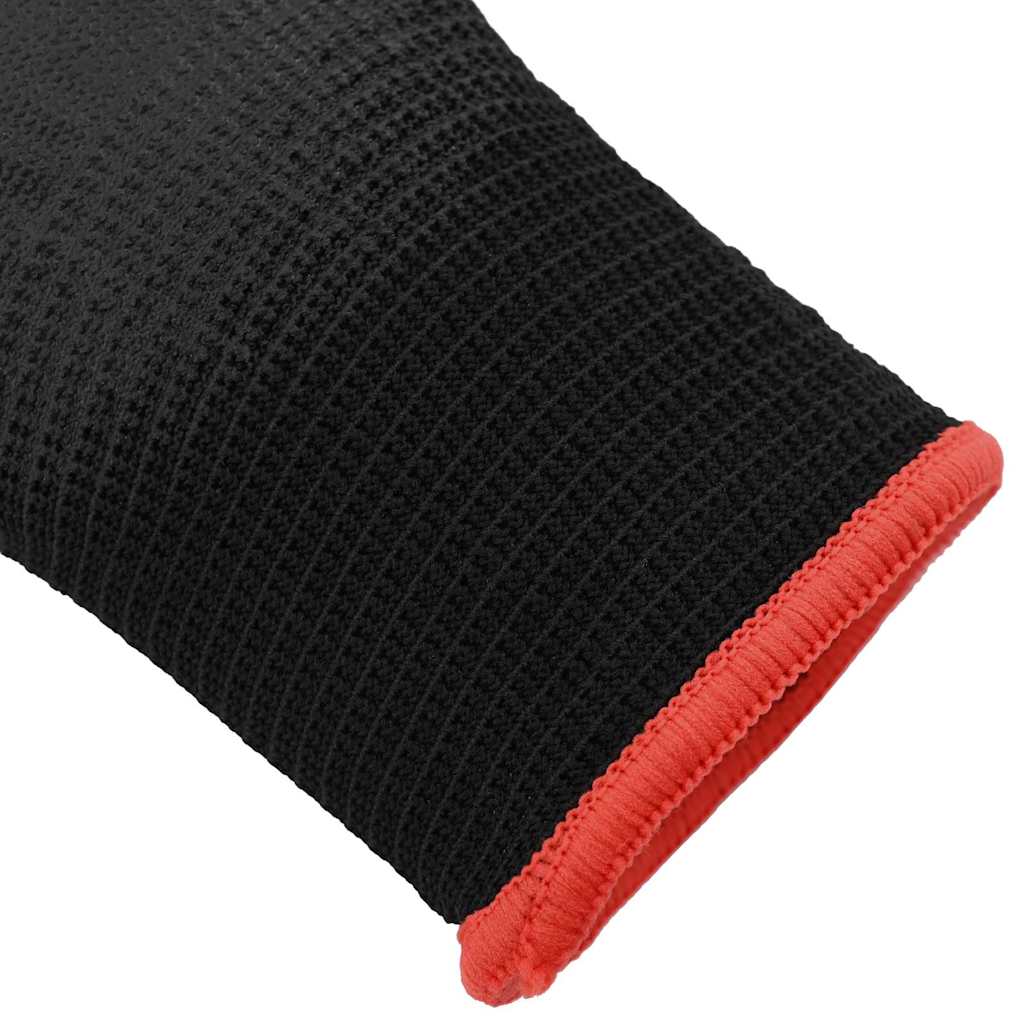 vidaXL Arbeitshandschuhe 12 pcs Schwarz 7 / S Polyester