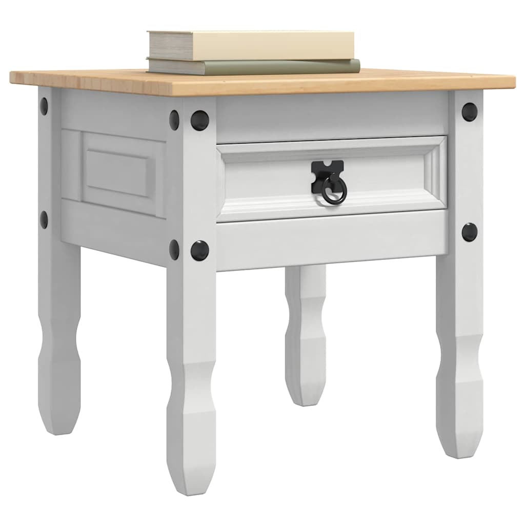 vidaXL Beistelltisch Weiß 50 x 50 x 50 cm Massives Kiefernholz