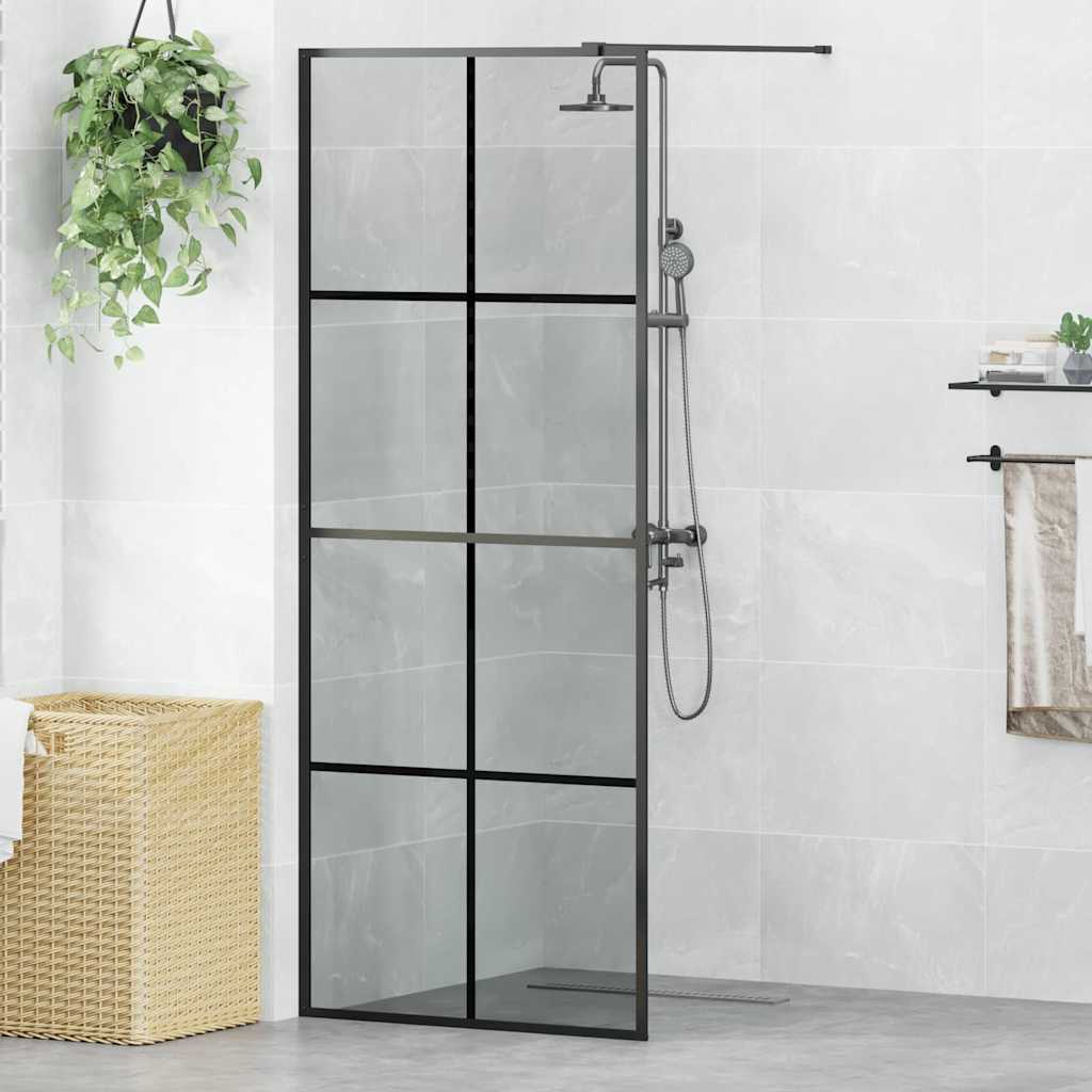 vidaXL Duschwand für Begehbare Dusche mit Klarem ESG Glas 80x195 cm