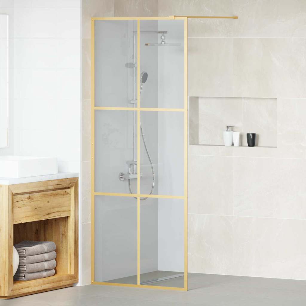 vidaXL Duschwand für Begehbare Dusche mit Klarem ESG Glas 80x195 cm