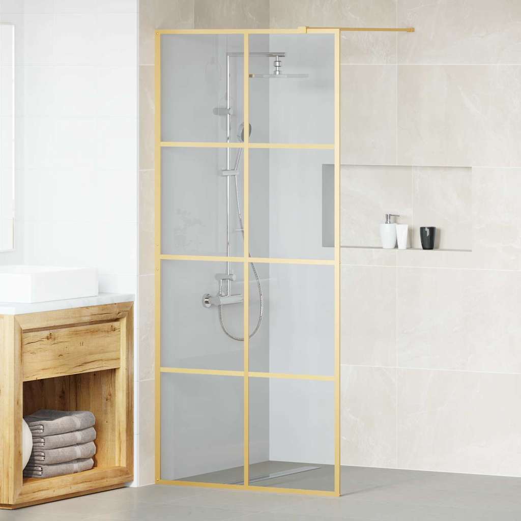 vidaXL Duschwand für Begehbare Dusche mit Klarem ESG Glas 80x195 cm
