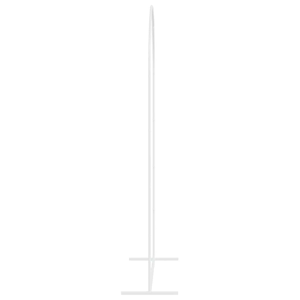 vidaXL Hochzeitsbogen Weiß 100 x 39 x 200 cm Stahl