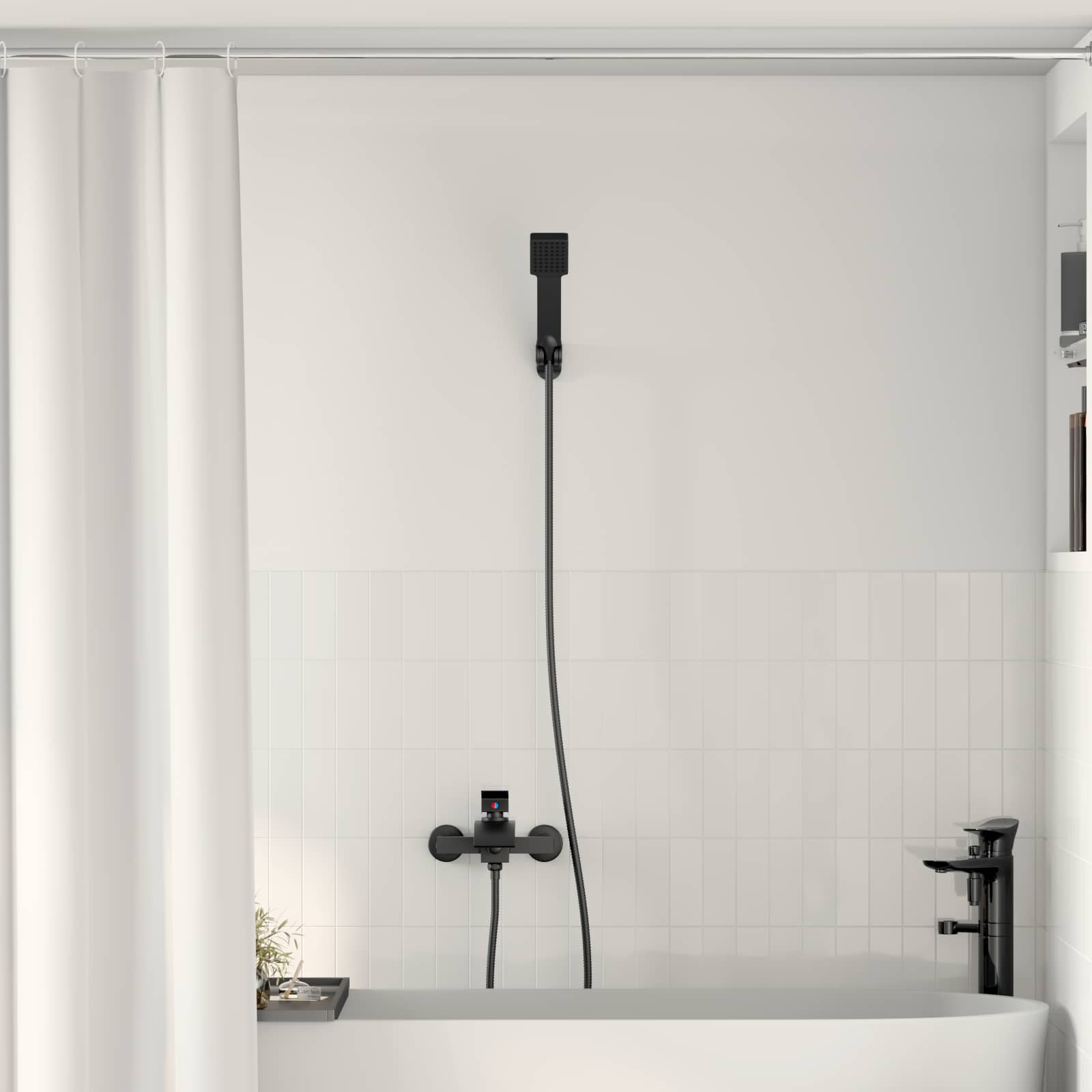 vidaXL Duschmischer Chrom G 1 / 2 Zoll