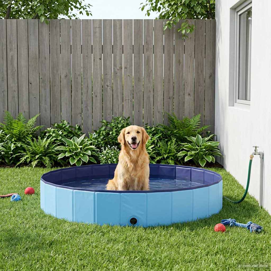 Hundepool Faltbar Rot 80×20 cm PVC
