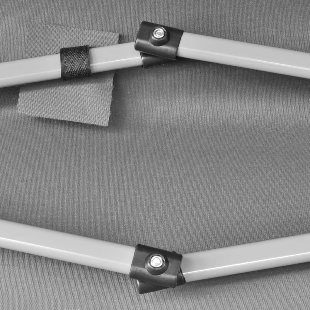 vidaXL Pop-Up-Partyzelt Hexagonal Faltbar Grau 3,6x3,1 m