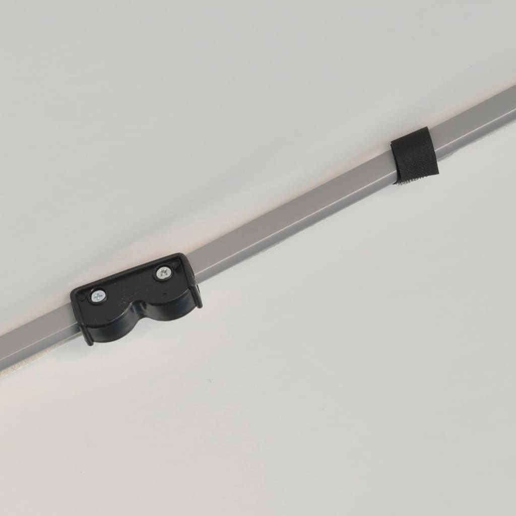 vidaXL Hexagonal Pop-Up Zelt mit 6 Seitenwänden Cremeweiß 3,6x3,1 m