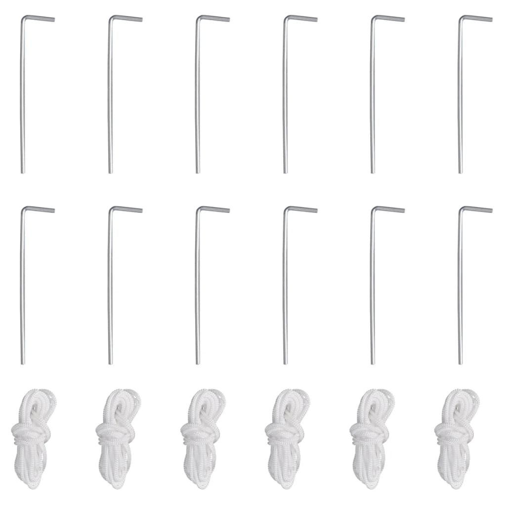 vidaXL Festzelt mit 6 Seitenwänden Blau 2x2 m