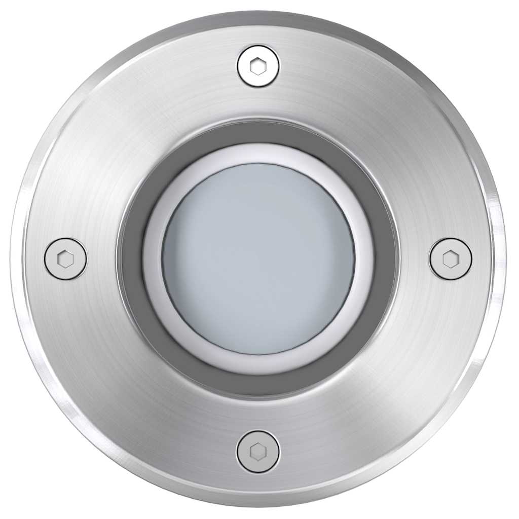 vidaXL LED-Bodeneinbaustrahler 3 Stk. Outdoor Rund