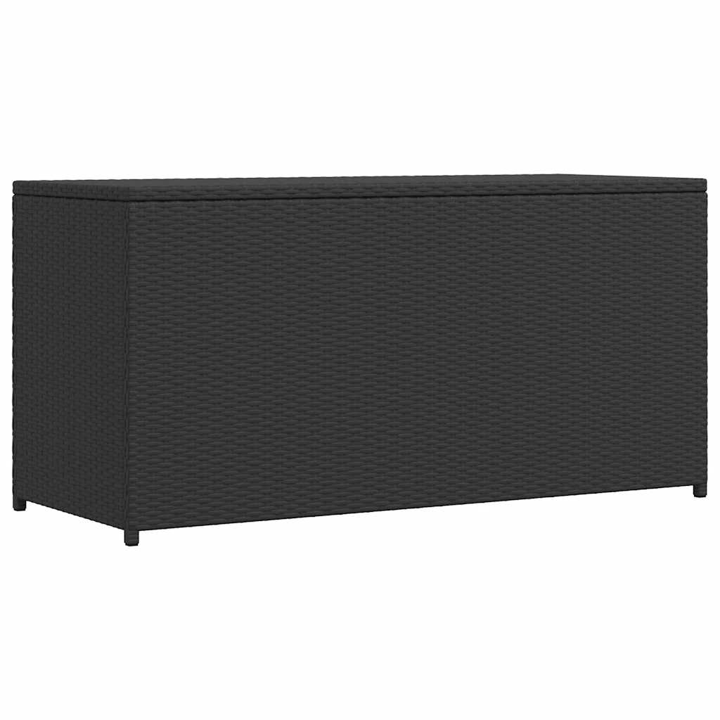 vidaXL Garten-Auflagenbox Schwarz 120x50x60 cm Poly Rattan