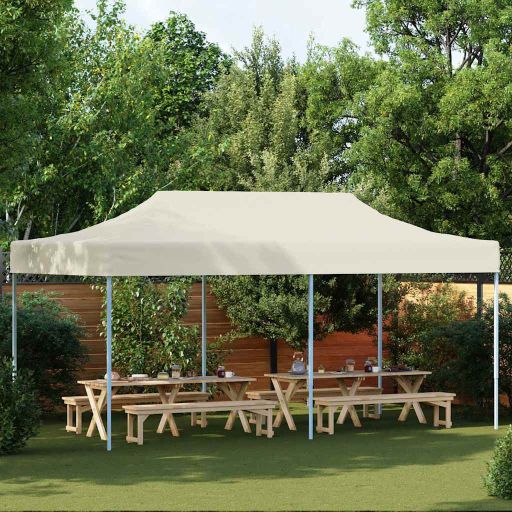 vidaXL Partyzelt Faltbar Pop-Up Beige 580x292x315 cm