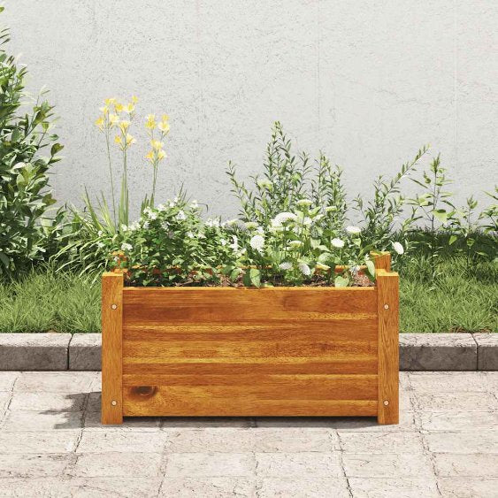 vidaXL Garten-Hochbeet Akazienholz 76x27,6x25 cm