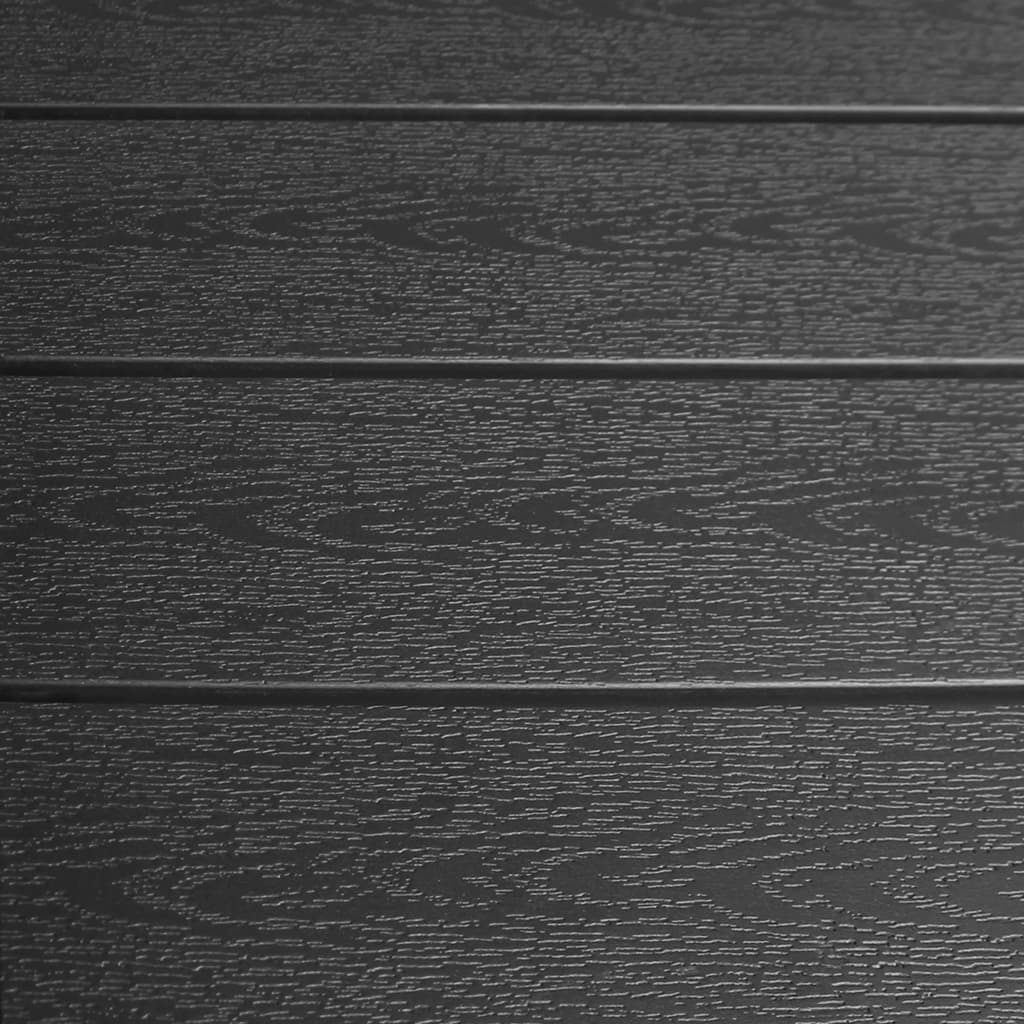 vidaXL 5-tlg. Garten-Essgruppe Aluminium und WPC Schwarz