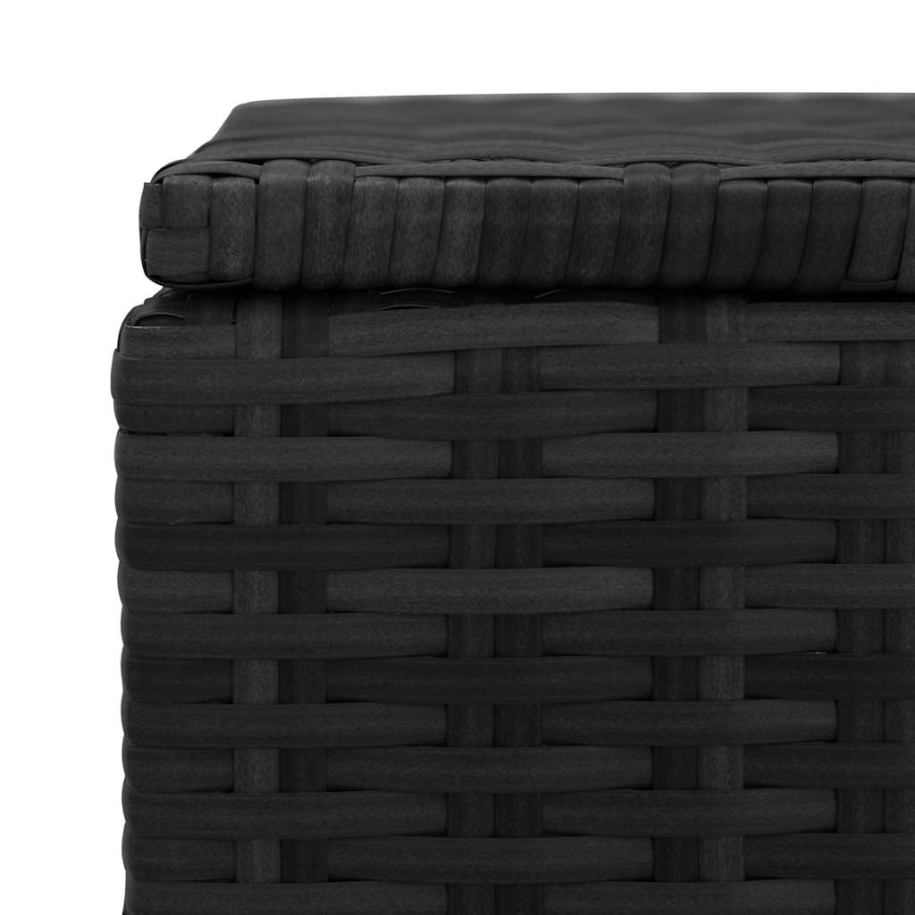 vidaXL Garden-Auflagenbox Schwarz 150x50x60 cm Poly Rattan