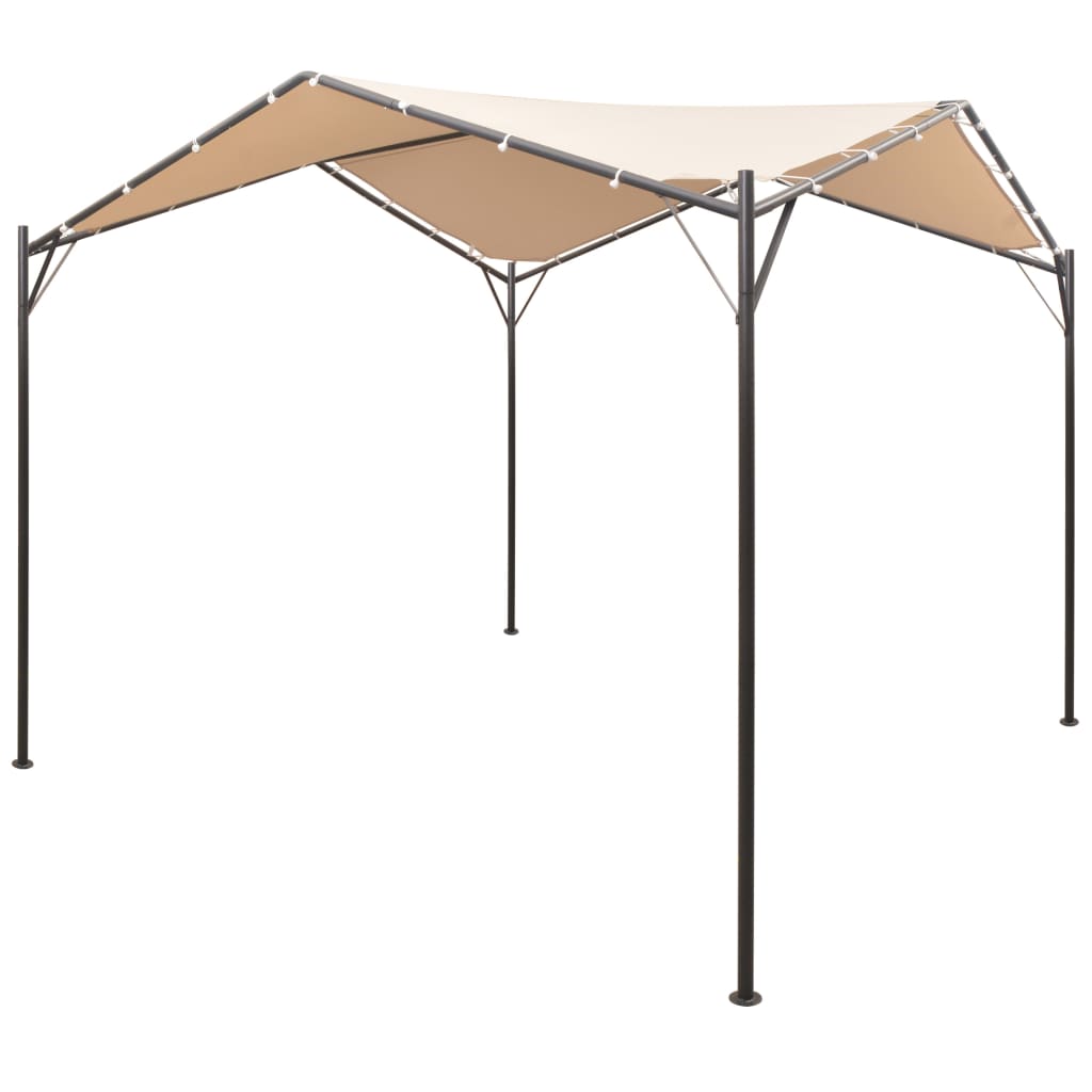 Pavillon 3x3x2,6 m Weiß 180 g/m²