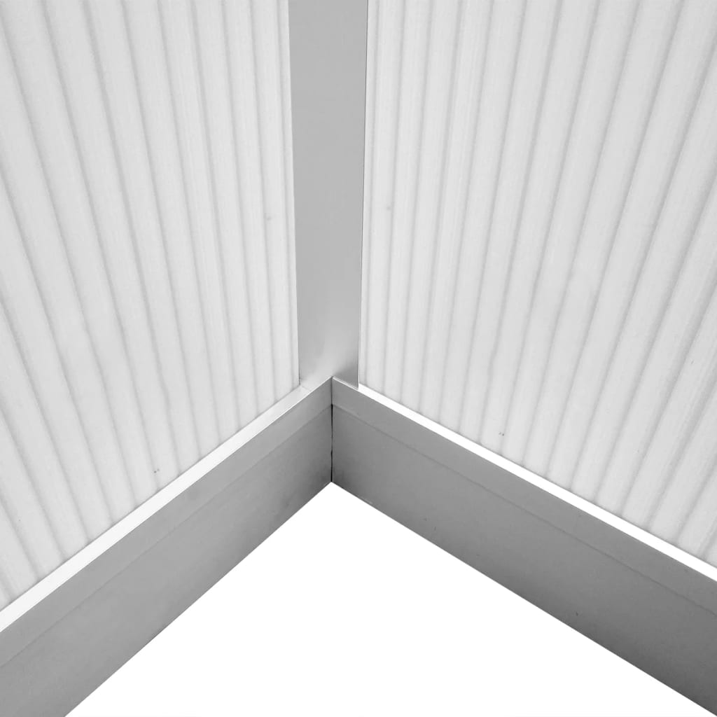 vidaXL Gewächshaus Verstärkt Aluminium 3,46 m³