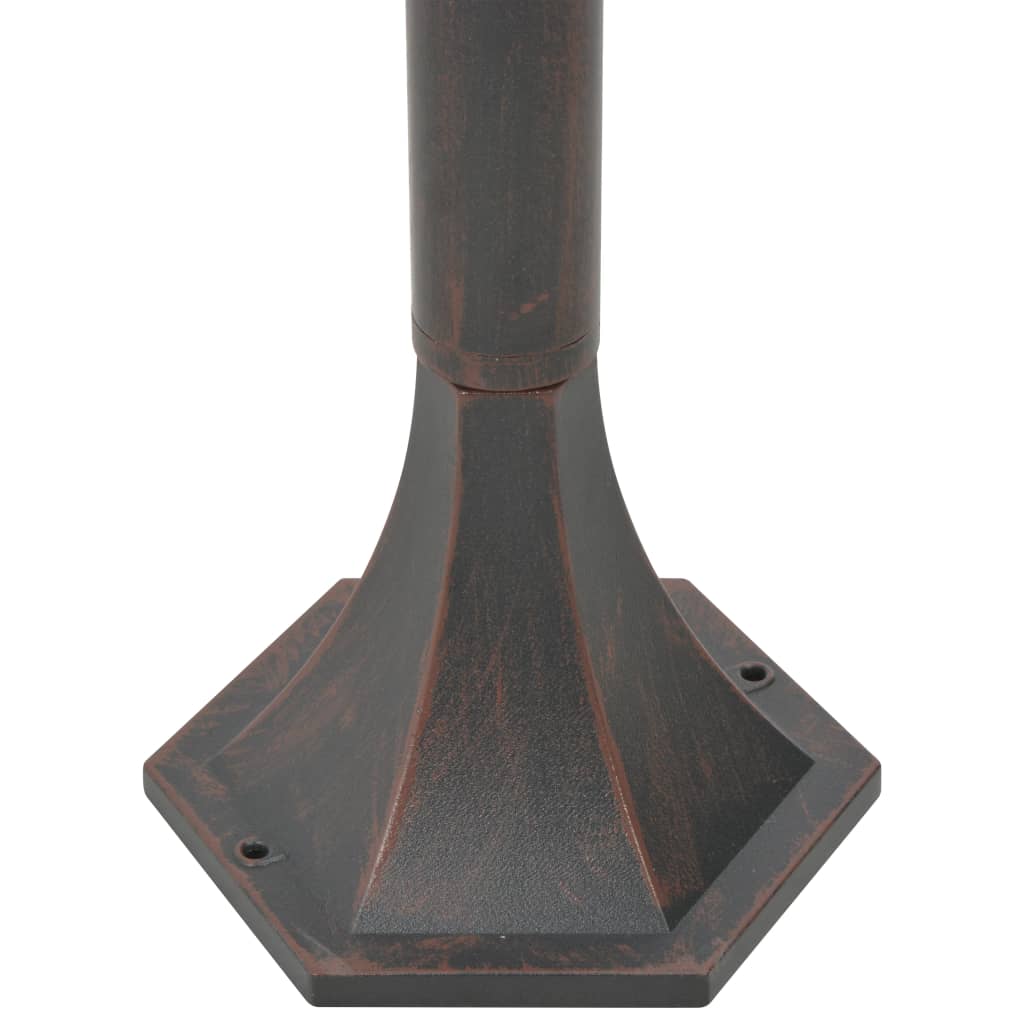vidaXL Garten-Pollerleuchte 6 Stk. E27 110 cm Aluminium Bronzefarben