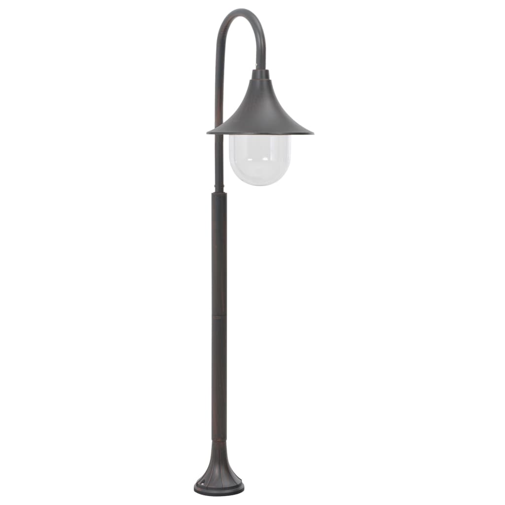 vidaXL Garten-Pollerleuchte E27 120 cm Aluminium Weiß