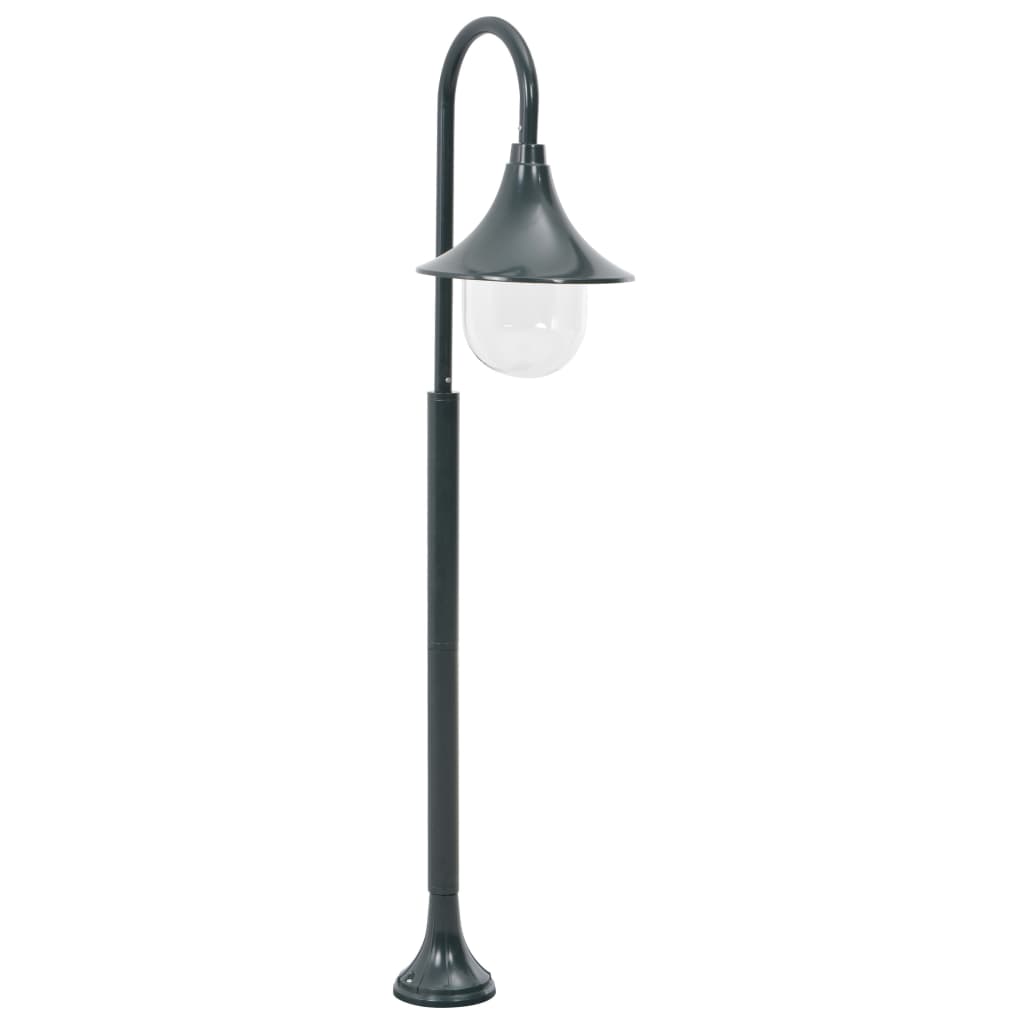 vidaXL Garten-Pollerleuchte E27 120 cm Aluminium Weiß
