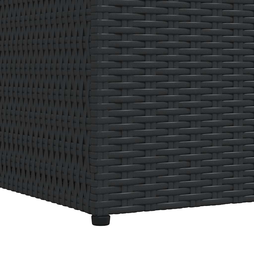 vidaXL Garden-Auflagenbox Schwarz 150x100x100 cm Poly Rattan