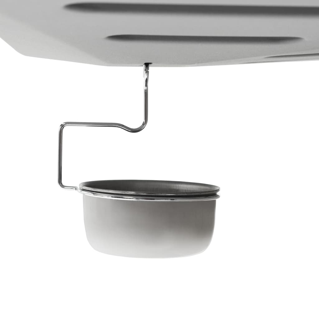 vidaXL Gasgrill mit 6 Flammen Edelstahl Silbern